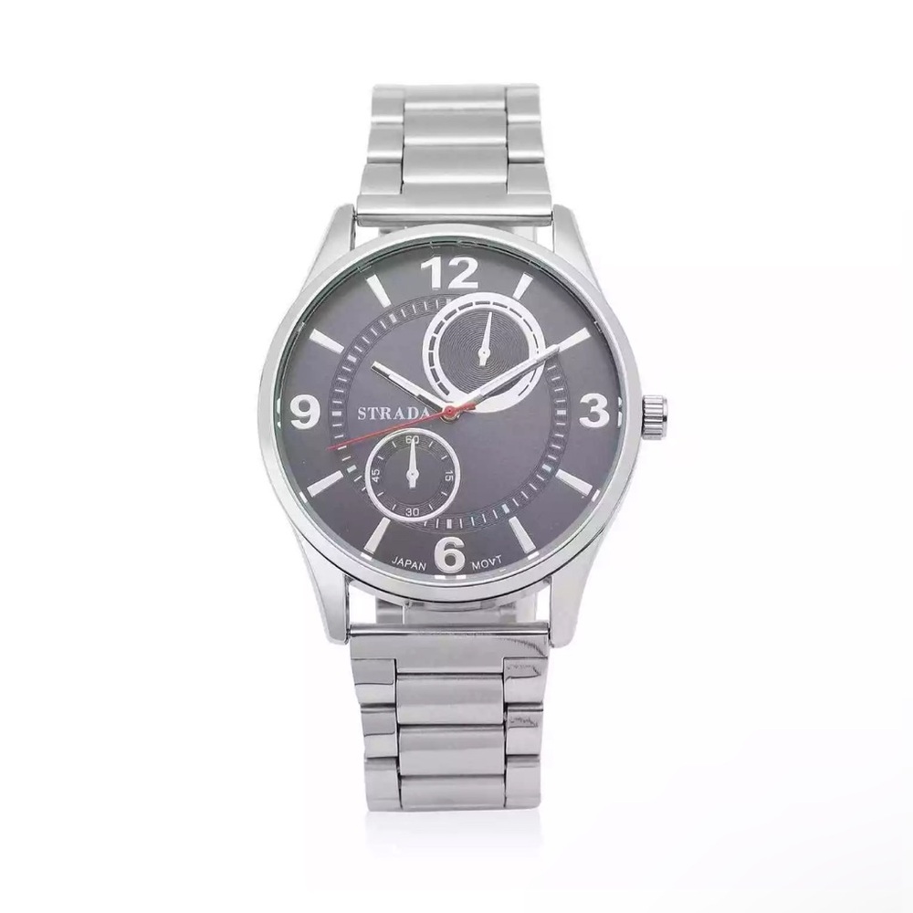 Strada | Japanese Movement Scratch Resistant Watch Blue Steel Strap 6.5-8.25"